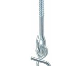 Crochet pour balancoire 12mm acier à visser dans bois avec douille support attache fixation portique siège corde à nœud hamac arbre CYC3701260891397 3701260891397